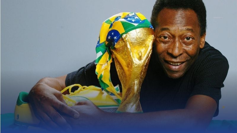 Pelé là huyền thoại duy nhất sở hữu 3 chức vô địch World Cup với 77 bàn thắng cho Brazil.